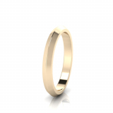 Bevelled Edge Wedding Band