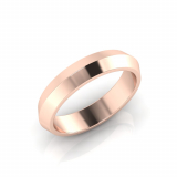 Bevelled Edge Wedding Band