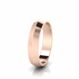 Bevelled Edge Wedding Band