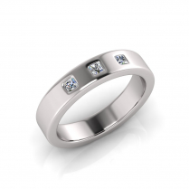 Princess Trilogy Wedding Band