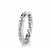 Round Channel Set Eternity Band