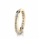 Round Channel Set Eternity Band