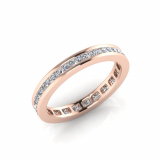 Round Channel Set Eternity Band