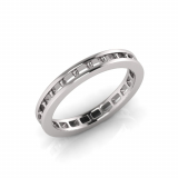 Round Channel Set Eternity Band