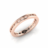 Round Channel Set Eternity Band