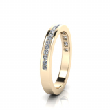 Round Channel Set Eternity Band