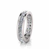 Round Channel Set Eternity Band