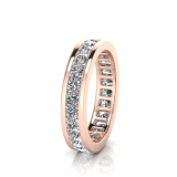 Round Channel Set Eternity Band