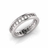 Round Channel Set Eternity Band