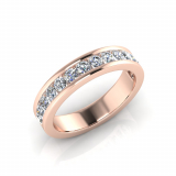 Round Channel Set Eternity Band