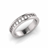 Round Channel Set Eternity Band