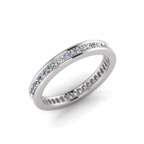 Princess Channel Set Eternity Band