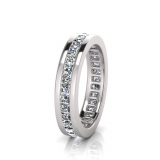 Princess Channel Set Eternity Band