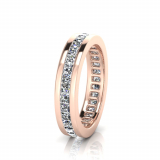 Princess Channel Set Eternity Band