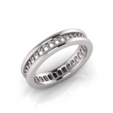 Princess Channel Set Eternity Band