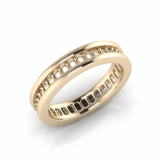 Princess Channel Set Eternity Band