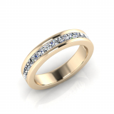 Princess Channel Set Eternity Band