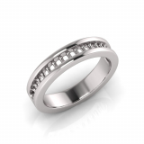 Princess Channel Set Eternity Band