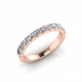 Micro Scallop Round Wedding Band