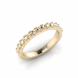 Micro Scallop Round Wedding Band