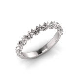 Semi Bezel Round Wedding Band