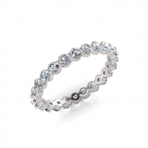 Shared Claw Round Wedding Band