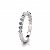 Shared Claw Round Wedding Band
