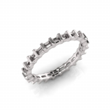 Princess And Round End Set Wedding Band