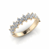 Claw Set Round Wedding Band