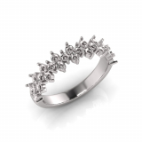 Claw Set Round Wedding Band