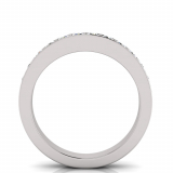 Pave Set Round Wedding Band