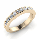 Pave Set Round Wedding Band