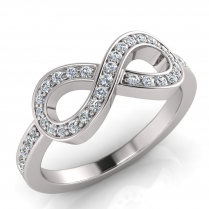 Pave Infinity Ring