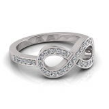 Pave Infinity Ring