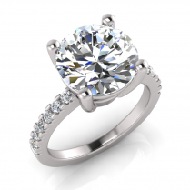 Four Claw Set Brilliant | Scallop Set Shoulders