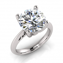 Four Claw Set Brilliant Filigree Ring