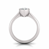 Marquise Bezel Set Setting | Half Round Shank