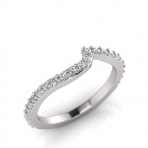 Claw Set Wedding Ring To Match J0549