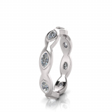 Marquise Bezel Stackable Band