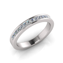 Channel Set Wedding Ring Matching Wedding Ring for J0213