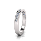 Channel Set Wedding Ring Matching Wedding Ring for J0213