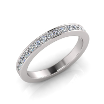 Pave Set Wedding Ring Matching Wedding Ring For J0171