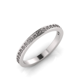 Pave Set Wedding Ring Matching Wedding Ring For C77105M1