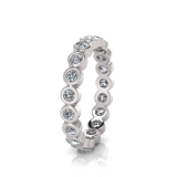 Round Bezel Set Eternity Ring