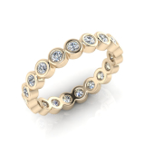 Round Bezel Set Eternity Ring