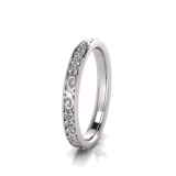 Pave And Filigree Eternity Ring