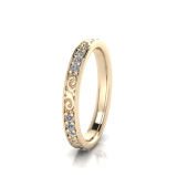 Pave And Filigree Eternity Ring