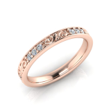 Pave And Filigree Eternity Ring