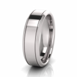 Bevelled Edge Men's Ring