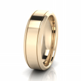 Bevelled Edge Men's Ring